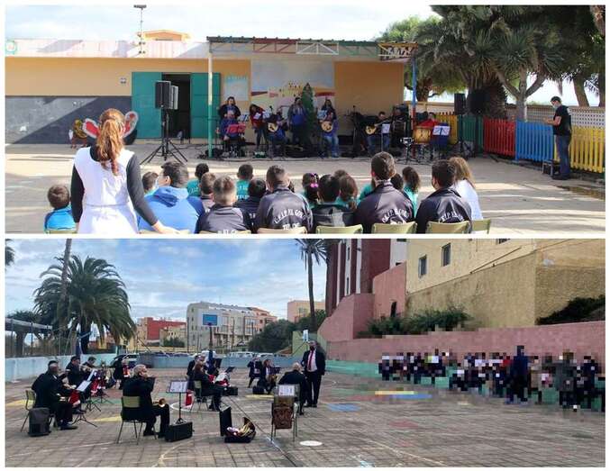 Conciertos navideños en los colegios de El Goro y El Calero/TA.